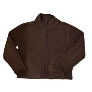 Brown fleece jacket